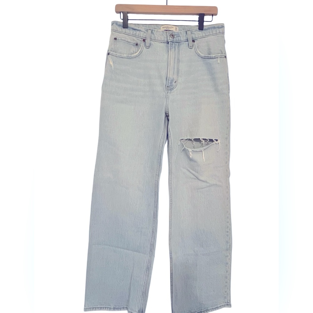Abercrombie & Fitch Ankle Straight Ultra High Rise Jeans